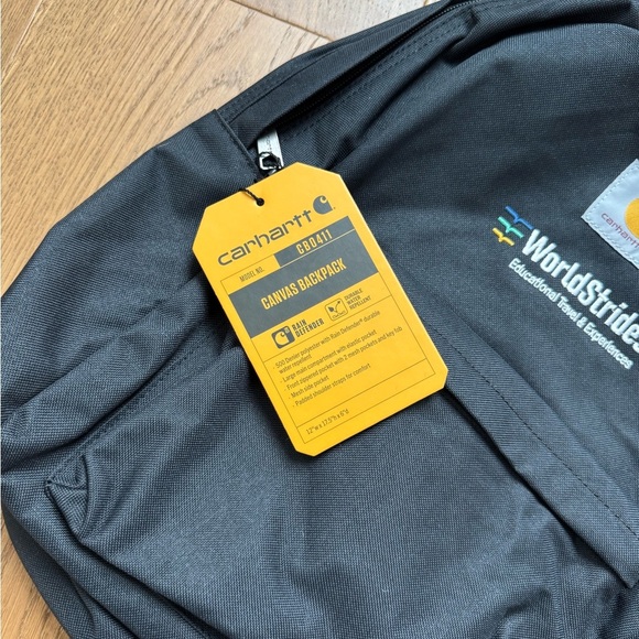 Carhartt Canvas Backpack CB0411 - Rain Defender - Black - NWT - Picture 4 of 9